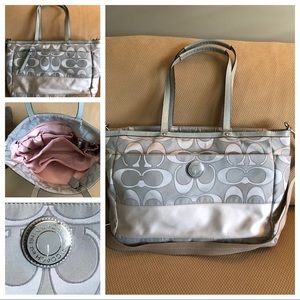 Coach tote or diaper bag